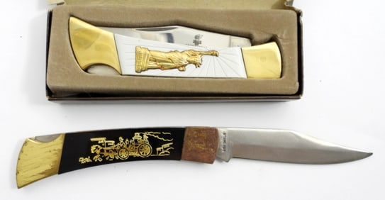 (2) VINTAGE STAINLESS STEEL POCKET KNIVES