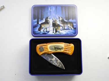WILD OUTDOORS KNIFE IN TIN