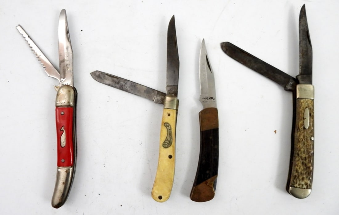 (4) VTG KNIVES - DEAL K CO FISHING, (1 of 2)