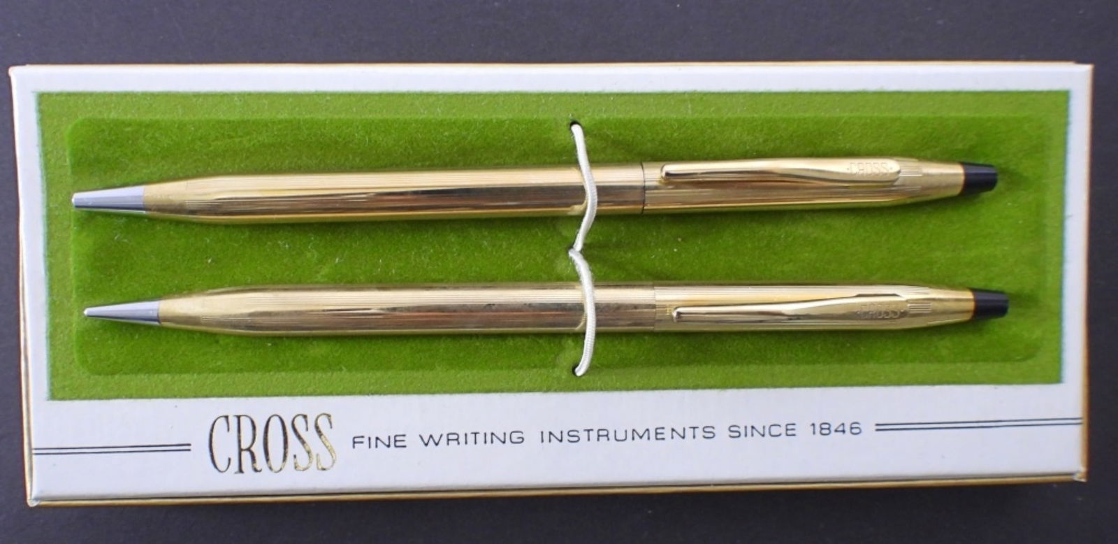 (2) Cross Gold Filled Ball Pen Set (1 of 3)
