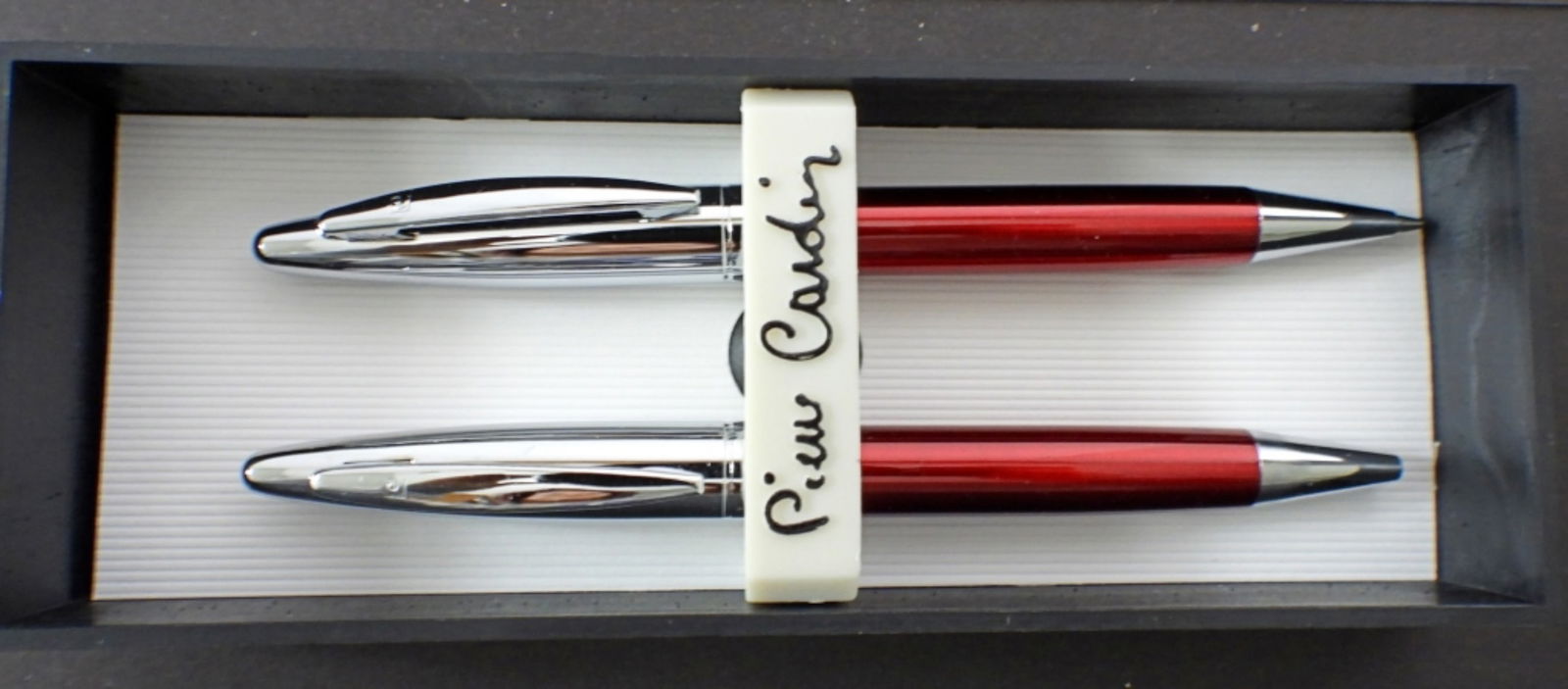 (2) Pierre Cardin Ballpoint Pen Red Set (1 of 2)