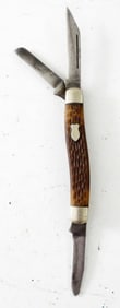 VINTAGE SCHRADE WALDEN 3 BLADE KNIFE