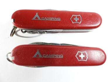 (2) Vintage Victinox Camping Knives
