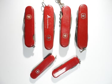 (6) Multi Function Victorinox Knives