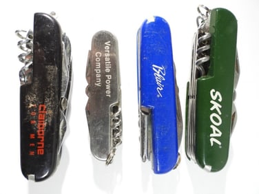 (4) Multi Advertertising Knives