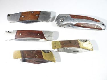 (5) Wood Handle Knives