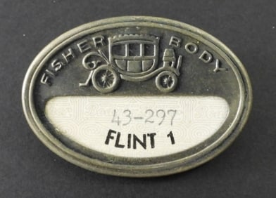 VINTAGE FISHER BODY EMPLOYEE BADGE