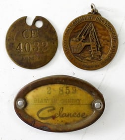 VINTAGE EMPLOYEEE BRASS PLANT TOOL & MORE