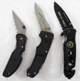 (3) TACTICAL SURVIVIAL KNIVES