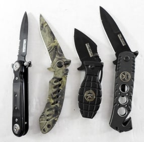 (4) TACTICAL SURVIVAL KNIVES