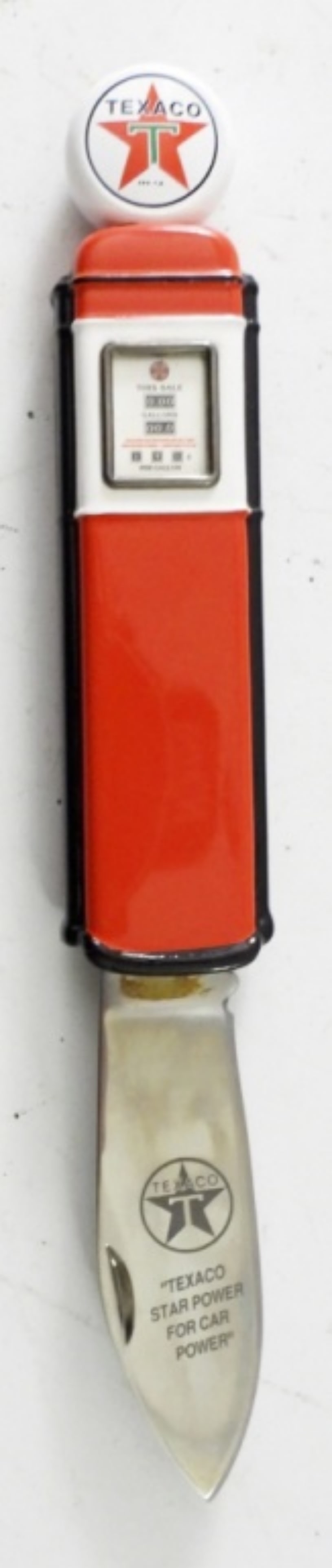 FRANKLIN MINT TEXICO  GAS PUMP  POCKET KNIFE (1 of 3)