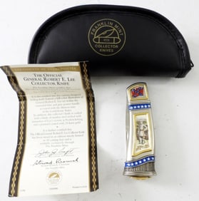 GENARAL ROBERT E.LEE. COLLECTORS KNIFE+COA