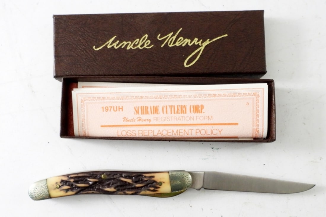 SCHRADE UNCLE HENRY 197UH POCKET KNIFE (1 of 3)