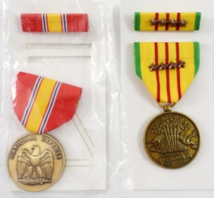 VIETNAM SERVICE & NATL DEFENSE MEDALS