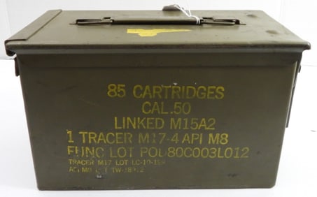 METAL MILITARY AMMO BOX 11x7x5 1/2