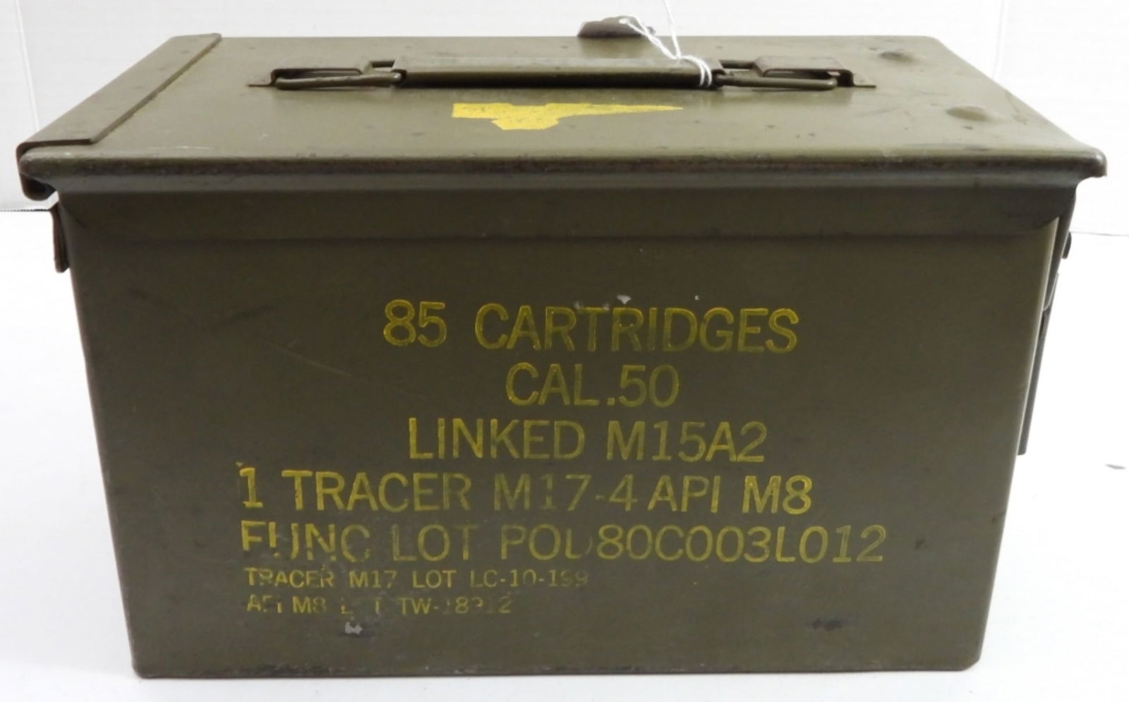 Amm Box Cal 50 M2 Vintage Us Military Ww2 Ammo Metal