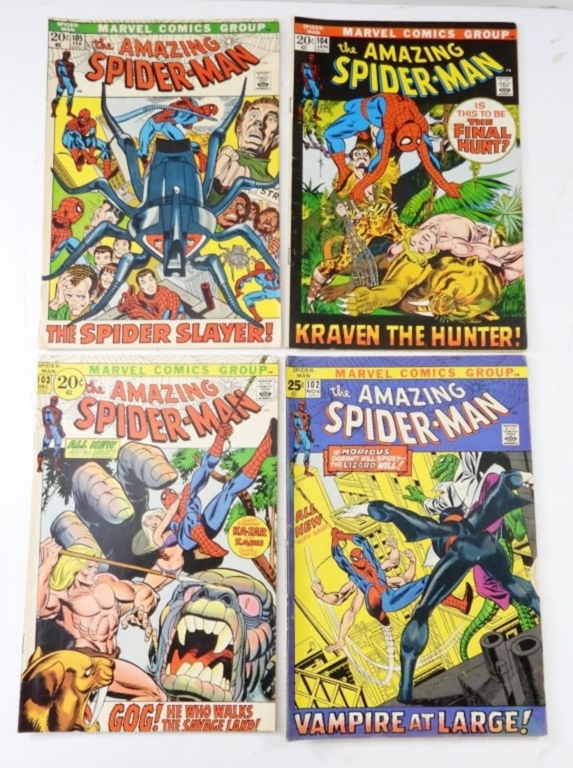 (4) AMAZING SPIDER-MAN #102- #105 (1 of 2)