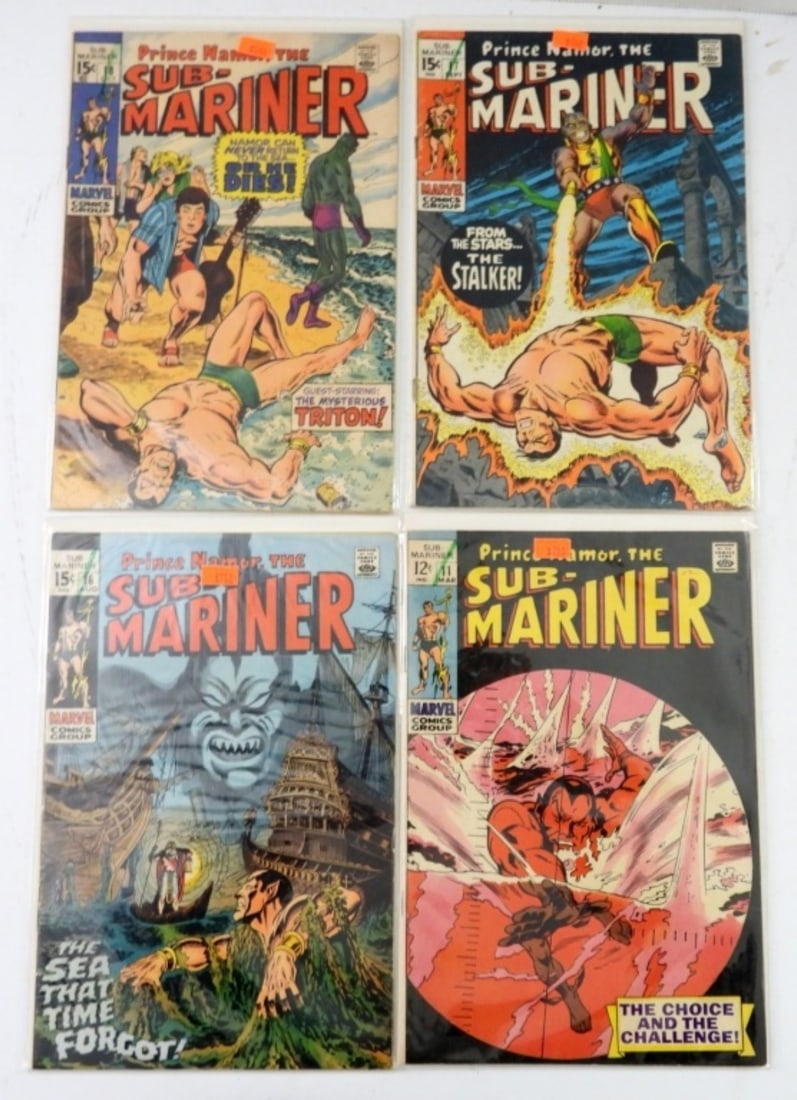 (4)1969 MARVEL SUB-MARINER# 11,16,17,18( VG/VF) (1 of 3)