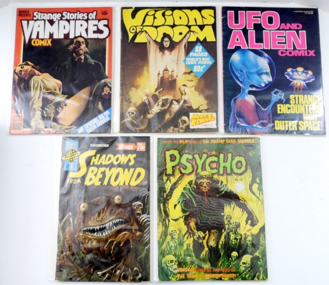 (5) CREEPY / STRANGE TALE COMIC LOT (1 of 3)