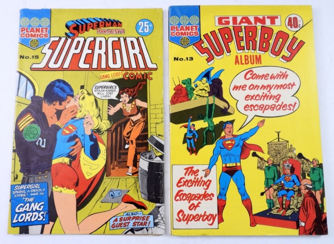 (2) PLANET COMICS SUPERBOY & SUPERGIRL (1 of 2)
