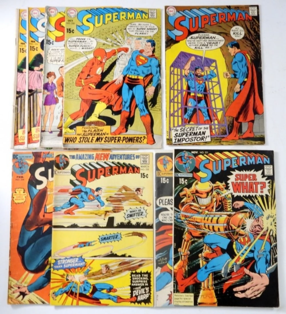 9 DC 15C SUPERMAN COMICS (1 of 2)