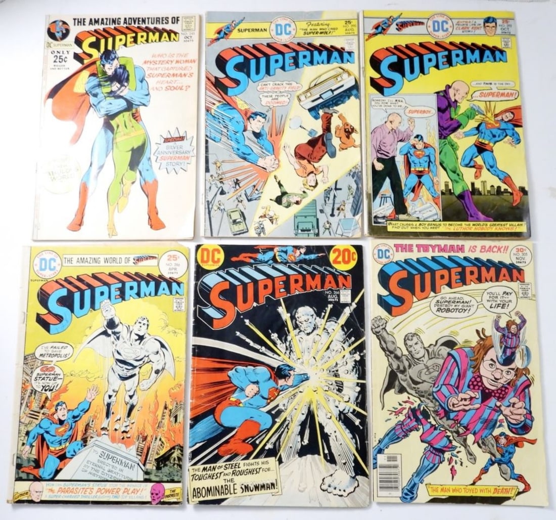 6 DC 20-30C SUPERMAN COMICS (1 of 3)
