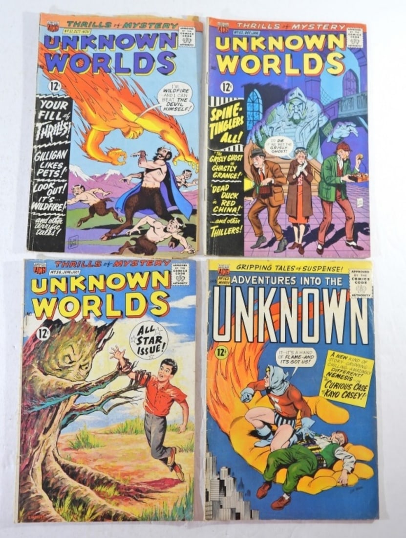 (4) ACG UNKNOWN WORLDS COMICS (1 of 2)