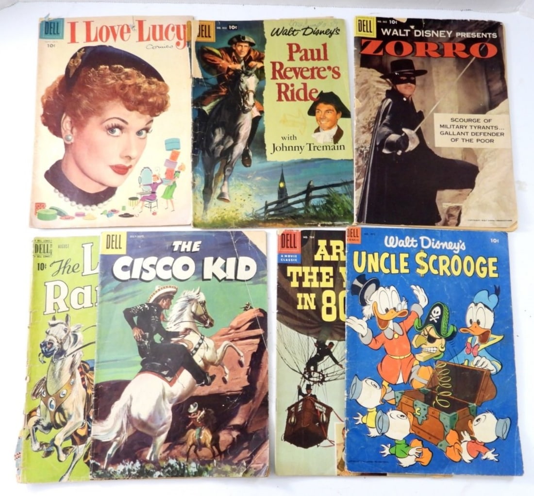(7) DELL LOT w/  I LOVE LUCY COMICS (1 of 2)