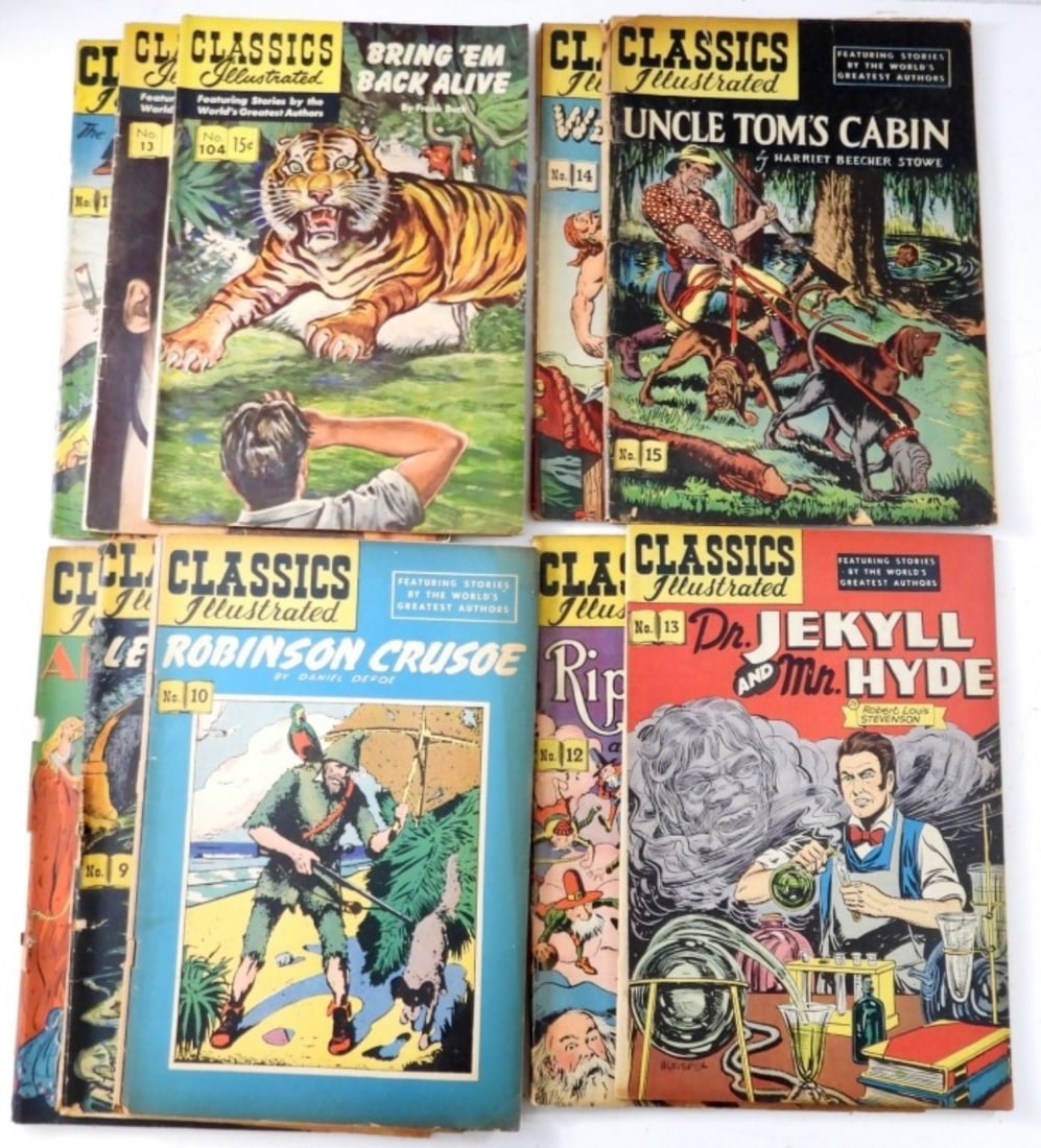 (10) CLASSIC ILLUSTRATED COMICS (1 of 2)