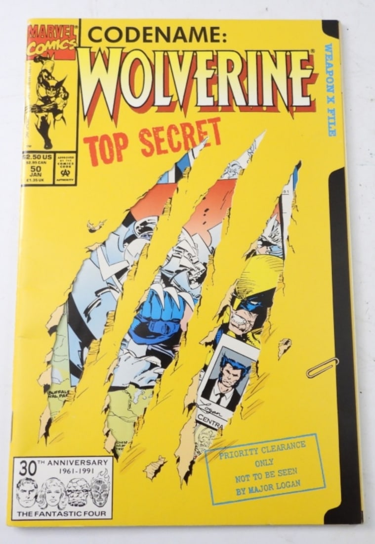 1992 MARVEL WOLVERINE TOP SECRET#50( VG/VF) (1 of 3)