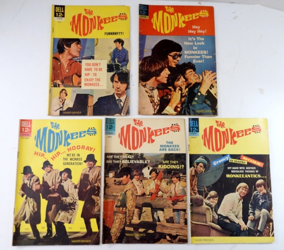 (5) DELL "THE MONKEES" COMIC LOT (1 of 2)