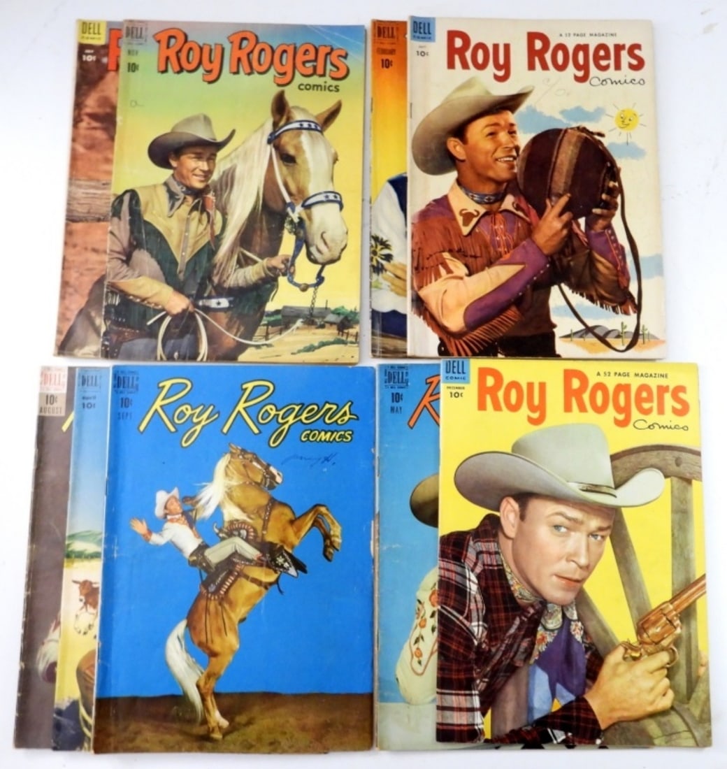 (9) DELL ROY ROGERS 10c COMICS (1 of 2)
