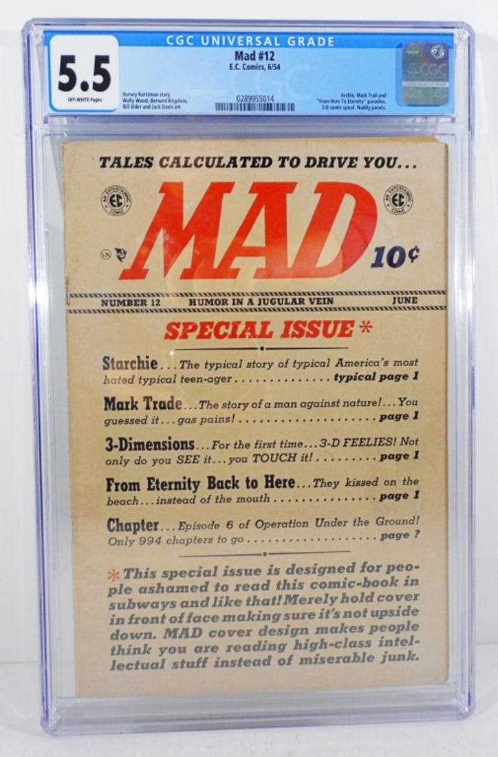 CGC 5.5 MAD #12 (1 of 3)