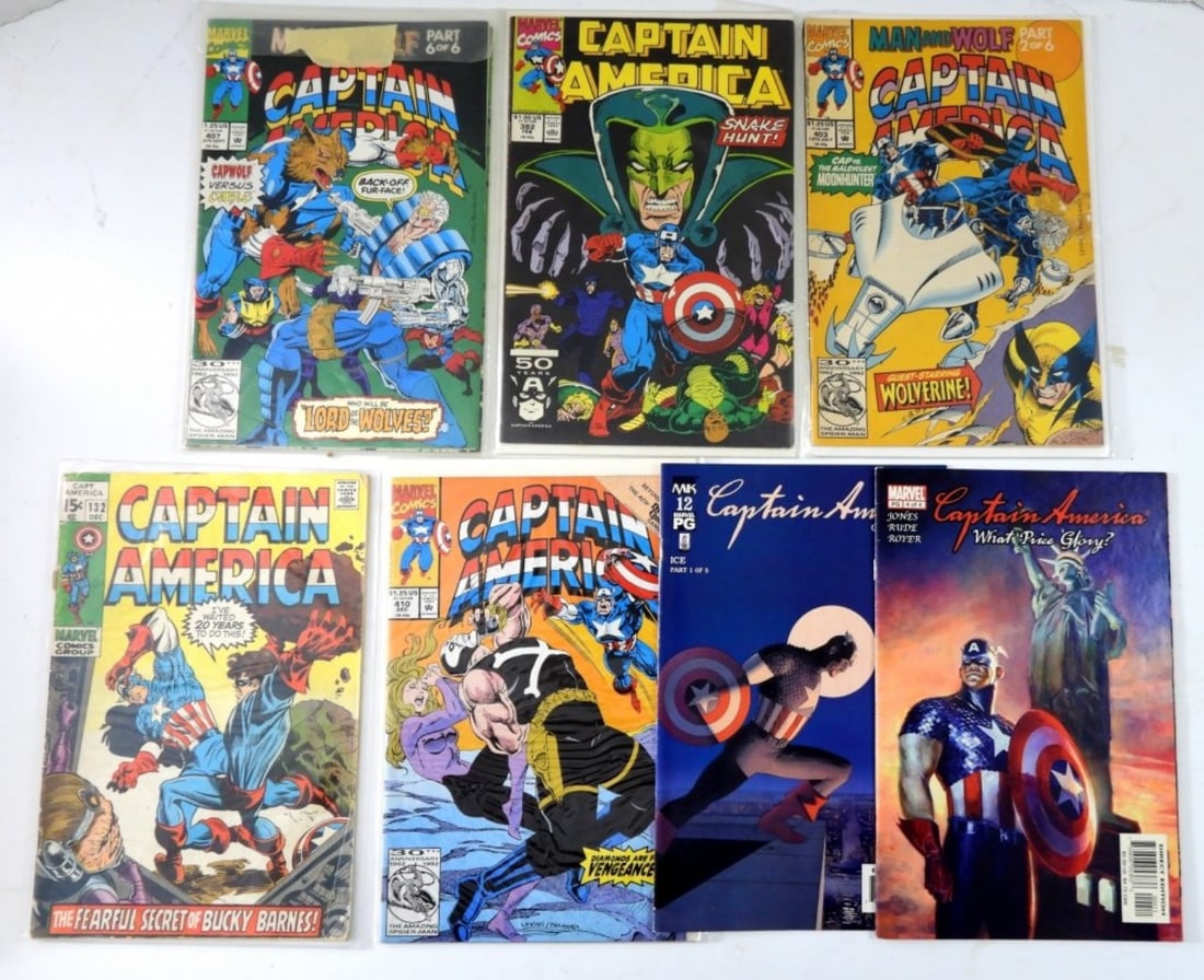 (7) CAPTAIN AMERICA COMIC LOT (1 of 3)