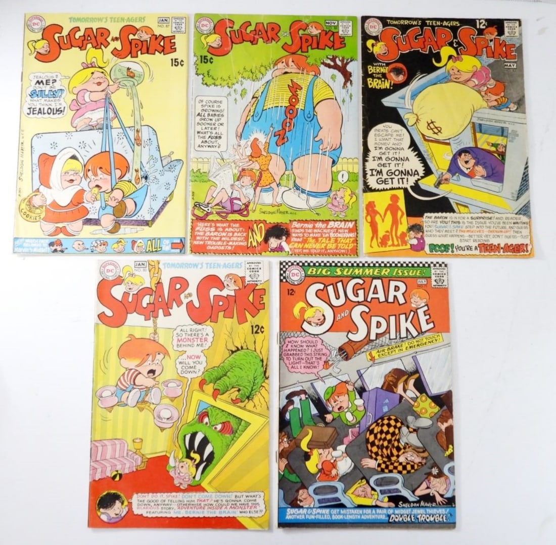 (5) SILVER DC SUGAR & SPIKE COMICS (G-VG) (1 of 2)