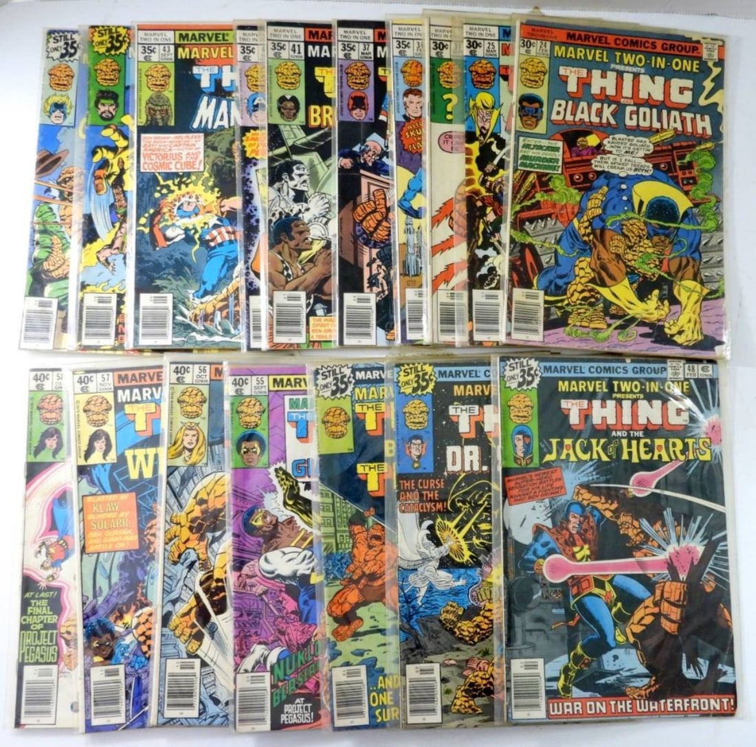 (18)  BRONZE MARVEL TWO IN ONE  COMIC LOT (1 of 2)