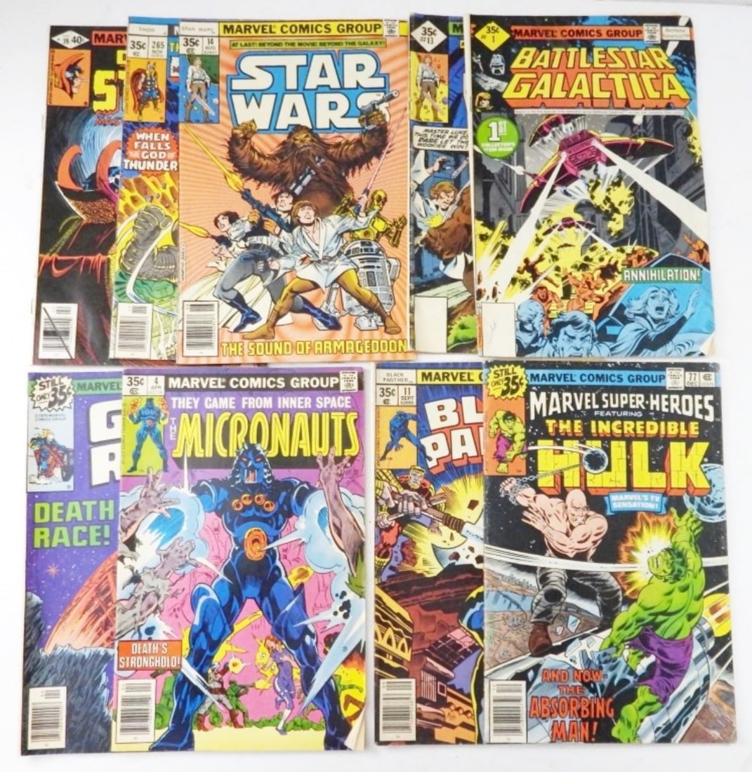 (9) VTG MARVEL COMIC MIXED LOT (1 of 2)