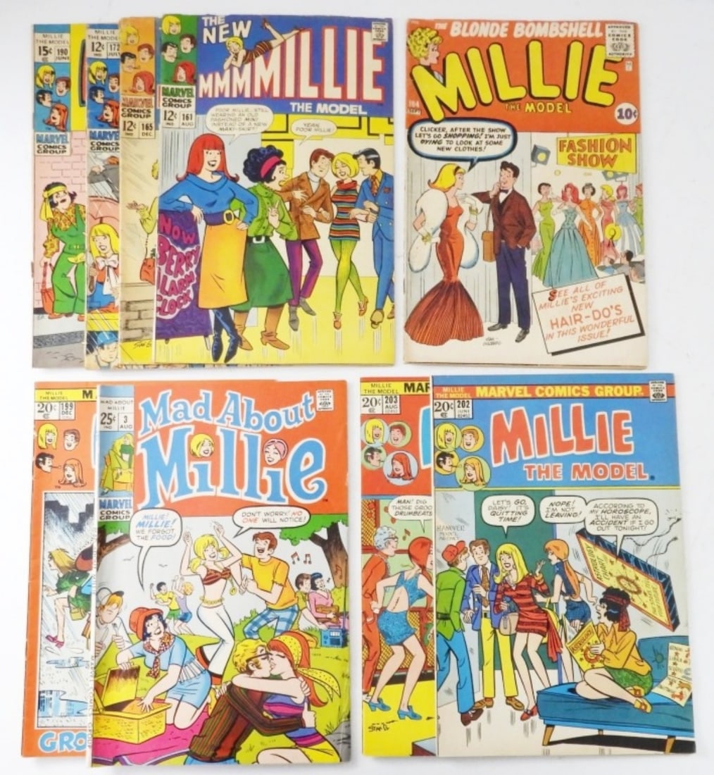 (9) MILLIE THE MODEL COMIC LOT (1 of 2)