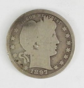 1897-S BARBER QUARTER