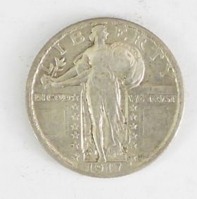 1917 TYPE 2 STANDING LIBERTY QUARTER
