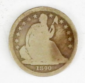 1840-O SEATED DIME