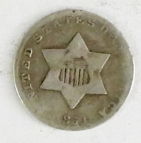 1851 THREE CENT SILVER