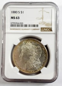 1880-S MORGAN DOLLAR NGC MS-63