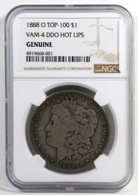 1888-O TOP-100 MORGAN NGC GENUINE