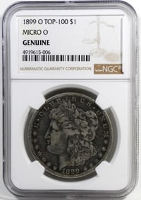 1899-O TOP-100 MORGAN MICRO "O" NGC