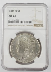 1902-O MORGAN DOLLAR NGC MS-63