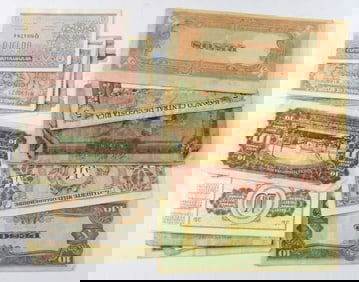 25 pc FOREIGN CURRENCY / PAPER MONEY