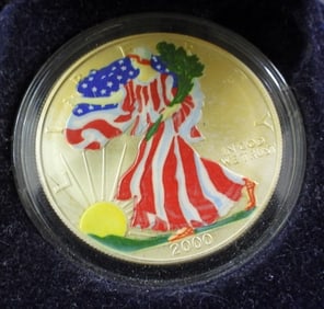 2000 COLORIZED AMERICAN SILVER EAGLE