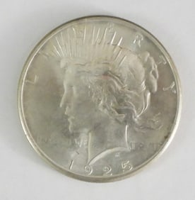 1925 PEACE SILVER DOLLAR