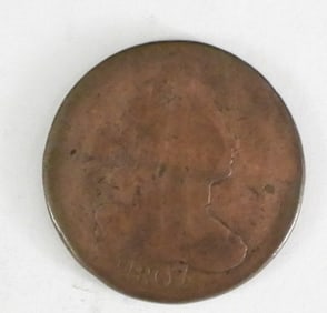 1807 7/6 DRAPED BUST CENT